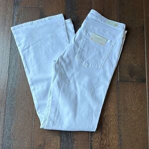 NWT AG Adriano Goldschmeid white jeans the angel bootcut womens size 30x32 stret